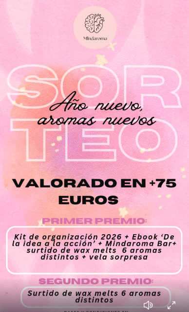 Sorteo Año Nuevo, Aromas Nuevos Mindaroma Wellness - Bases Legales