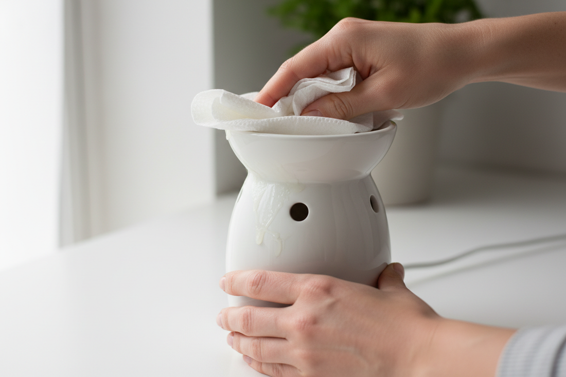 Cómo limpiar un quemador de wax melts paso a paso