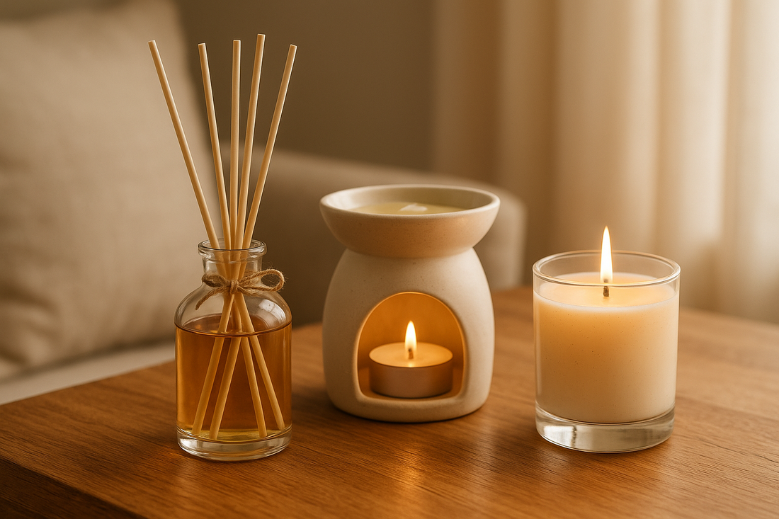 Diferencias entre velas aromáticas, wax melts y mikados: ¿cuál elegir?