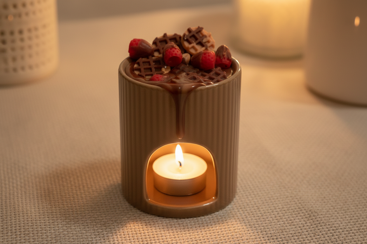 Ambiente romántico con luz de vela