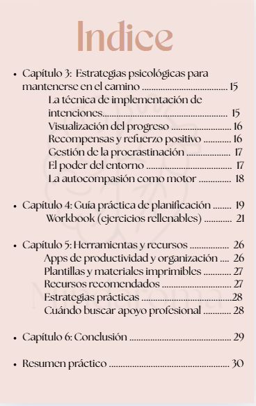 De la Idea a la Acción - EBOOK de Definición de Objetivos