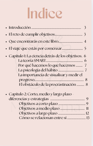 De la Idea a la Acción - EBOOK de Definición de Objetivos