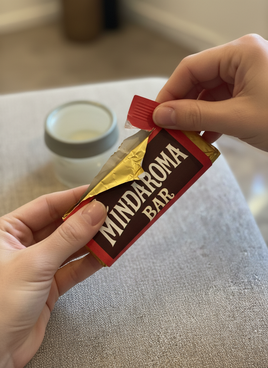 Manos abriendo MINDAROMA BAR