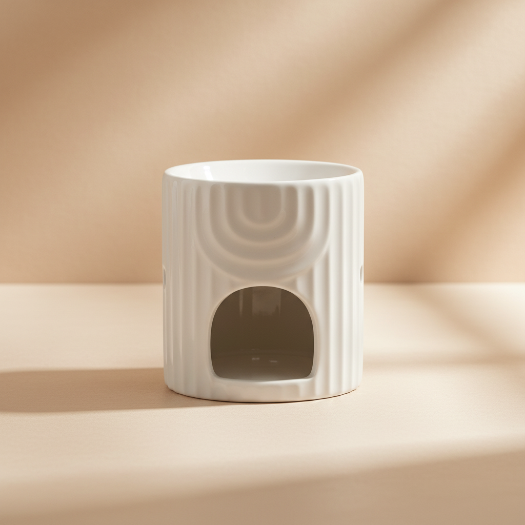 Quemador blanco fondo acogedor 1