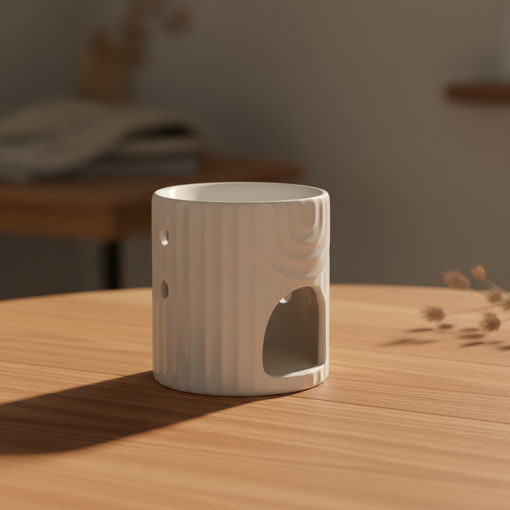 Quemador blanco fondo acogedor 2