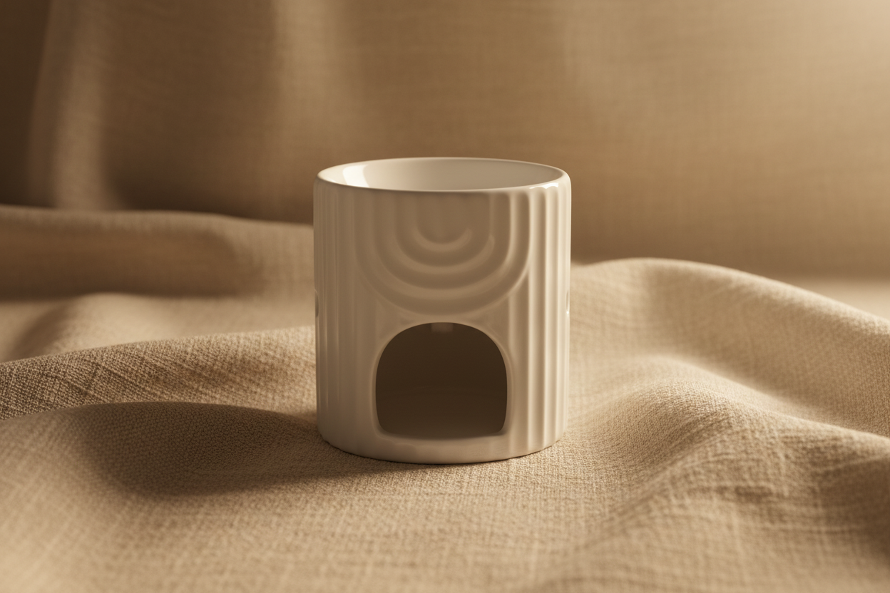 Quemador blanco fondo acogedor 3