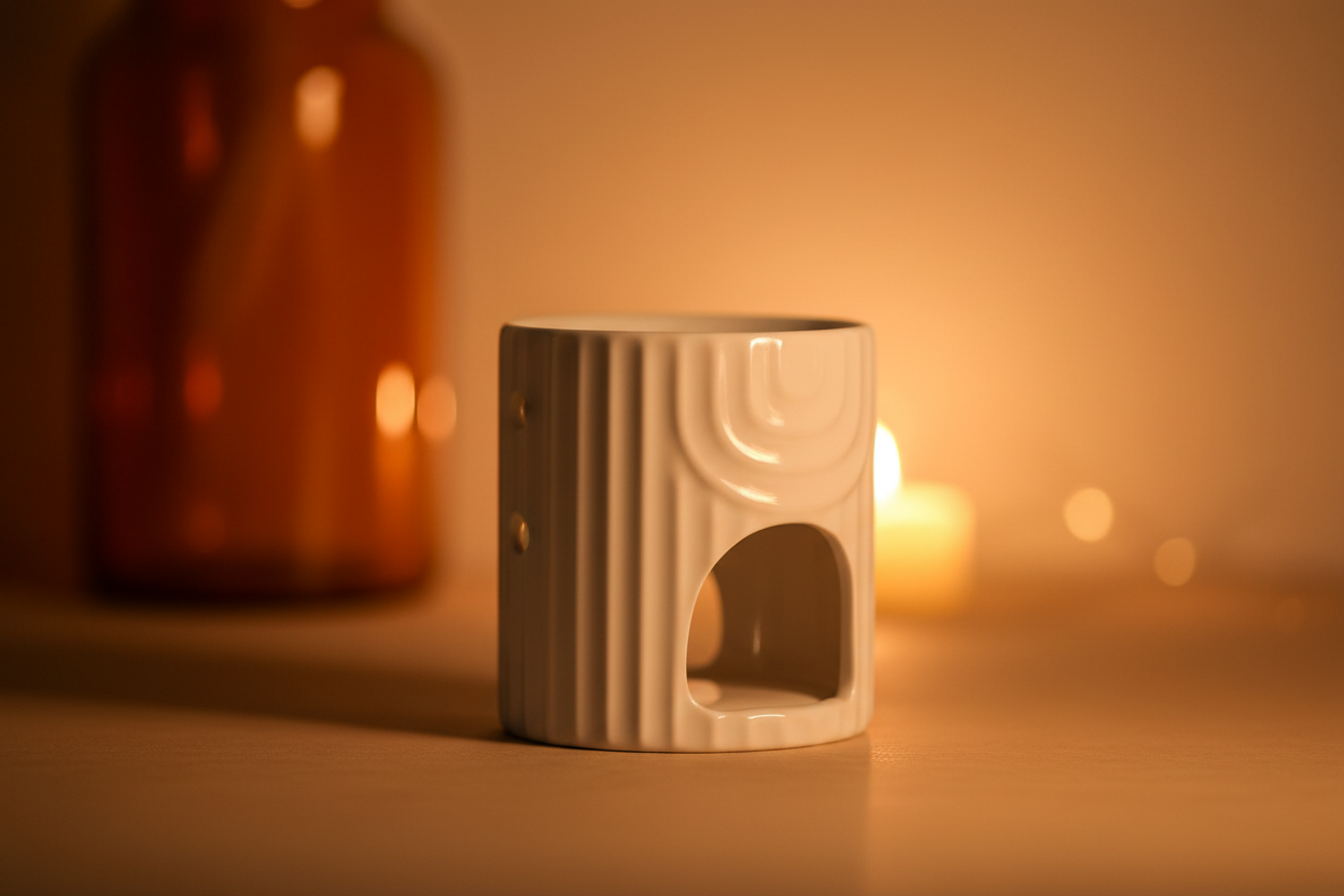 Quemador blanco fondo acogedor 4