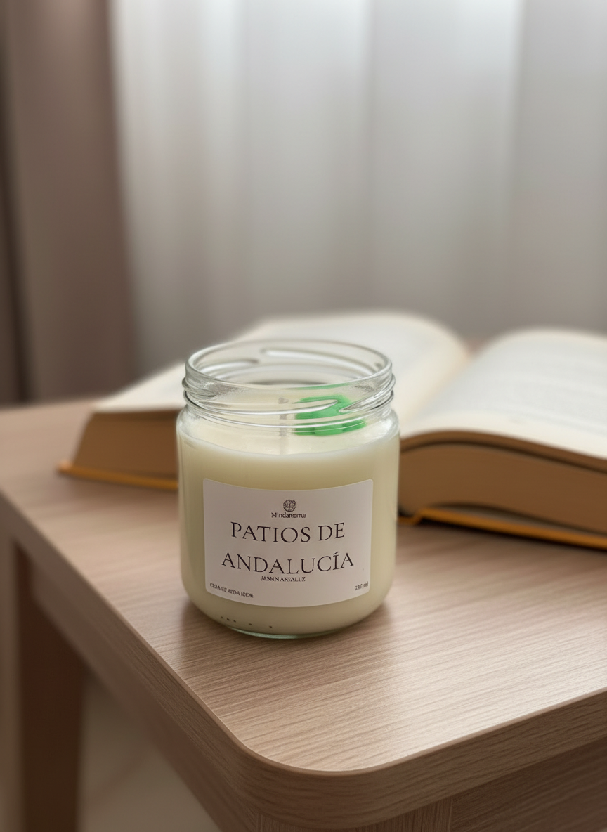 Vela Patios de Andalucía primer plano lectura