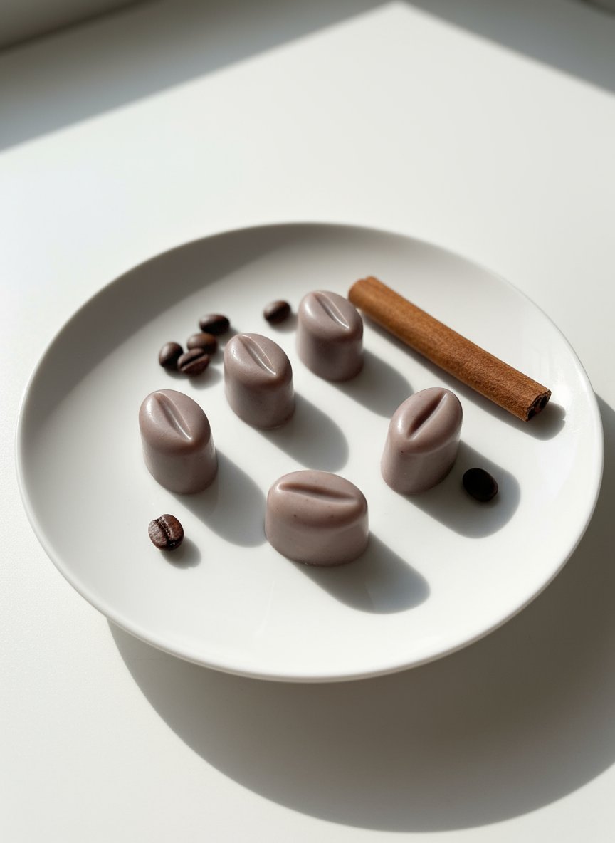 Wax melts capuccino forma uniforme