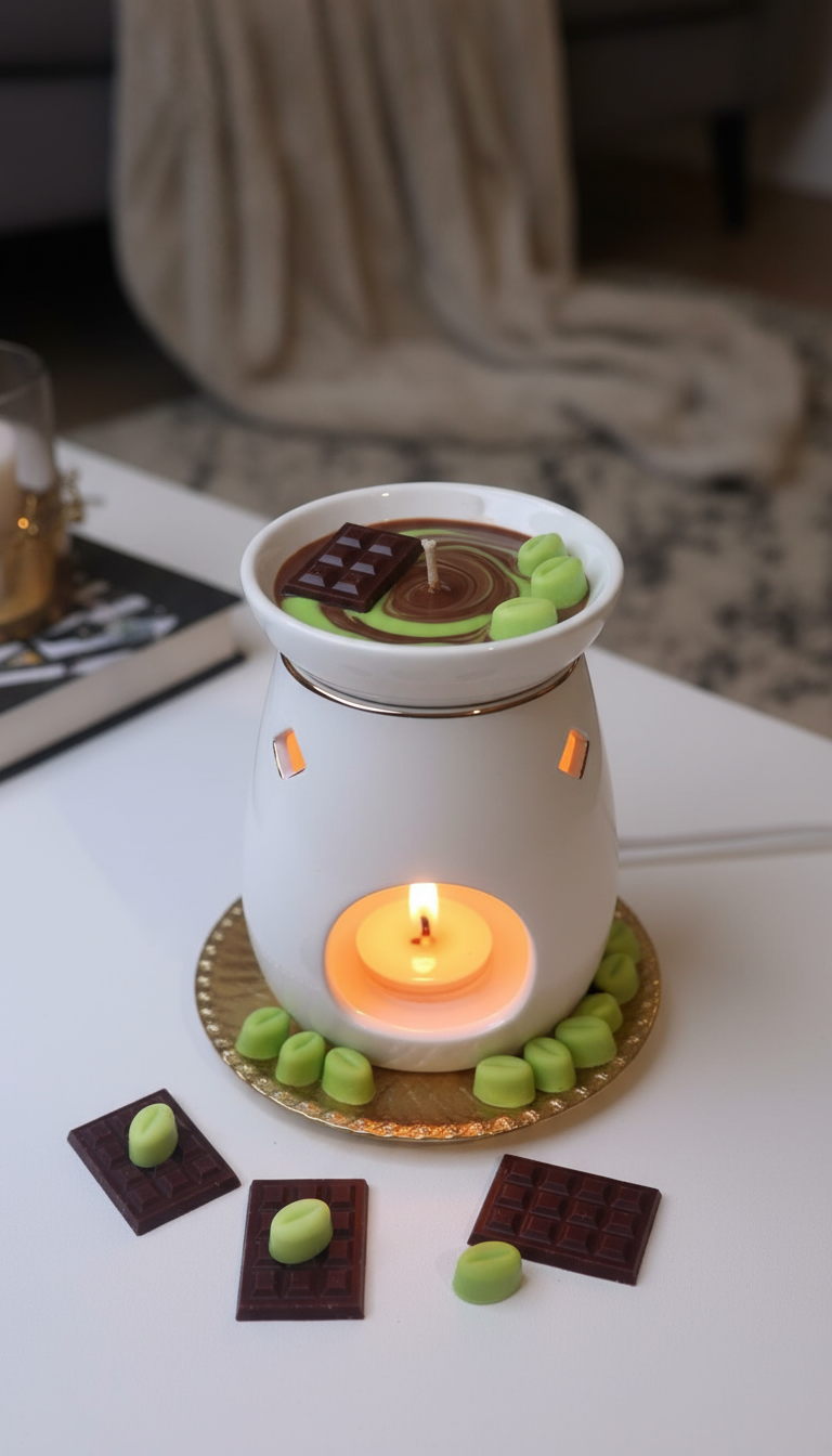 Wax Melts Chocolate Dubai en Quemador