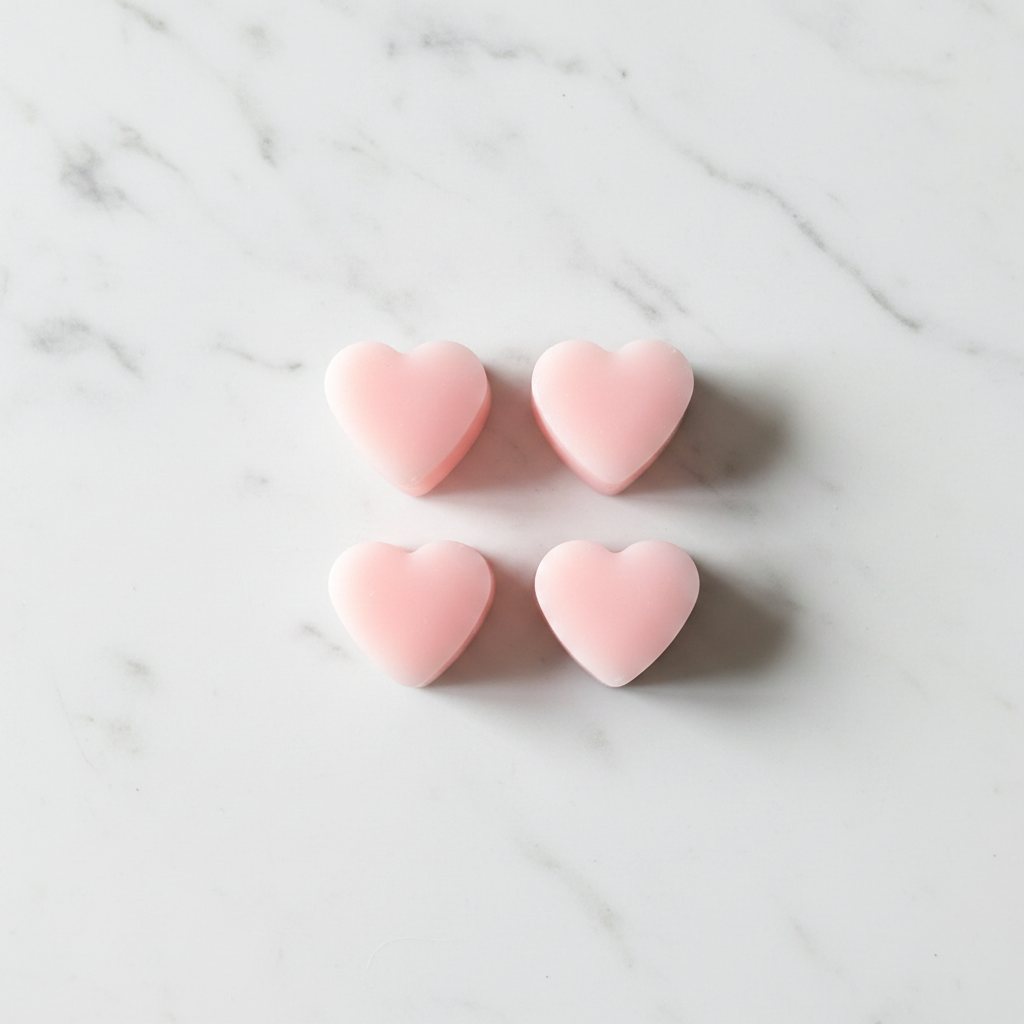 Wax Melts Corazones x4 - Foto profesional