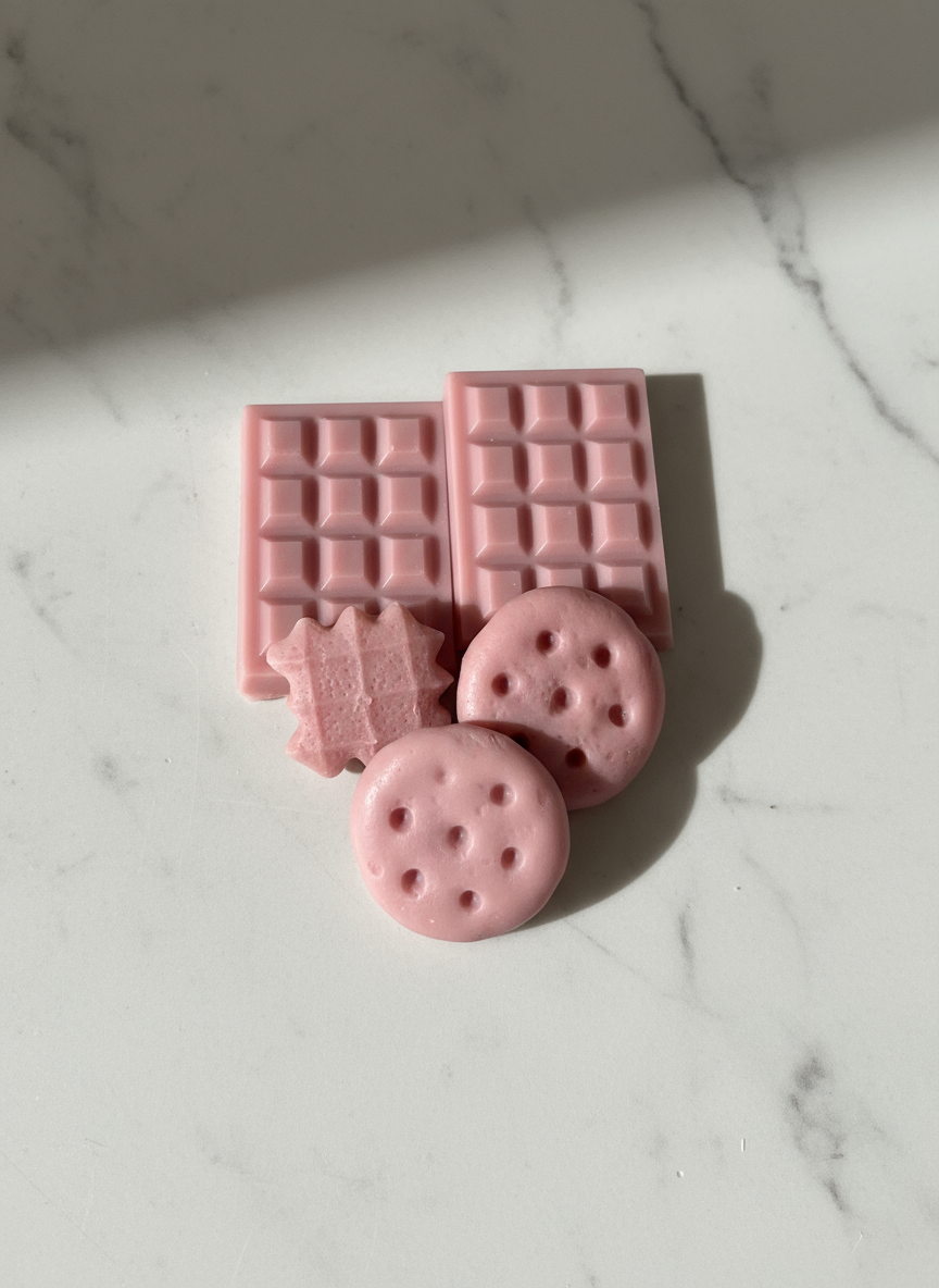 Wax melts de canela con fondo profesional