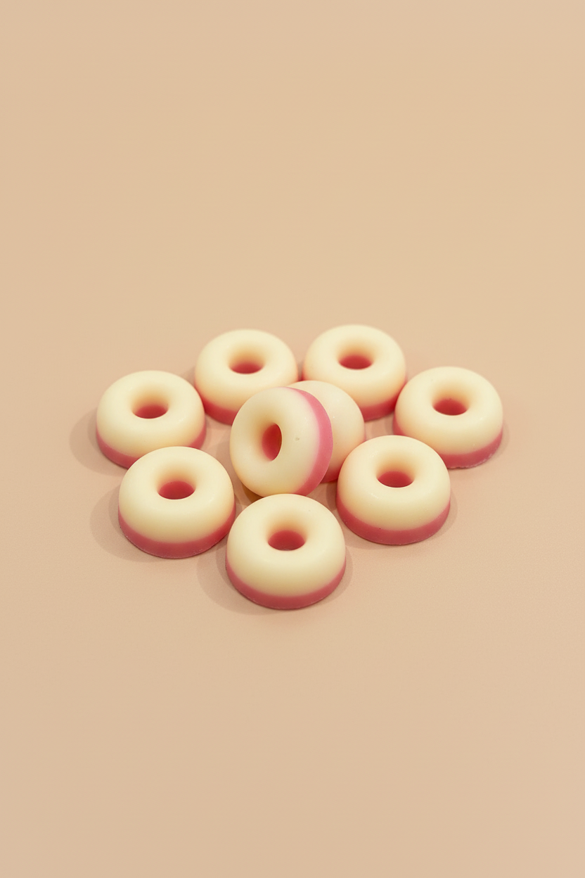 Wax melts rosa - vista ángulo